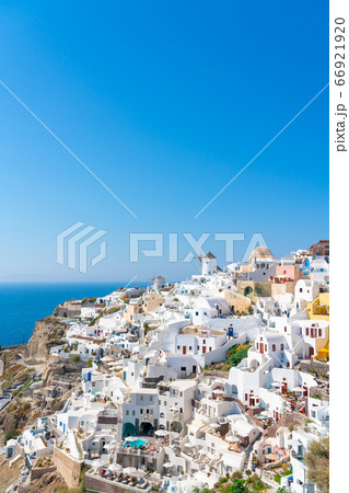 【ギリシャ】青と白の世界サントリーニ島の絶景(8月) 【ギリシャ】青と白の世界サントリーニ島の絶景(8月) 66921920