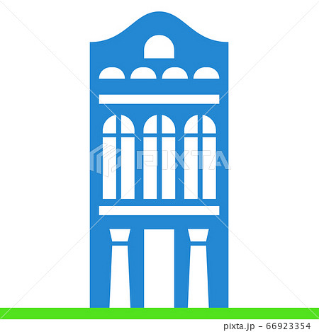 Vector dutch house for concept design. Facade of 66923354