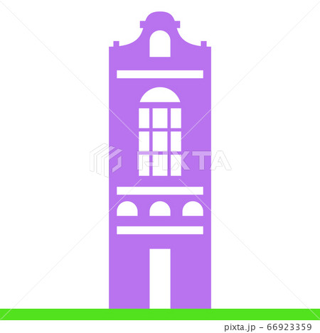 Vector dutch house for concept design. Facade of 66923359