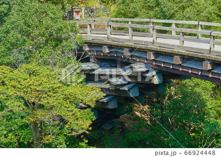 新緑の甲斐の猿橋 新緑の甲斐の猿橋 66924448