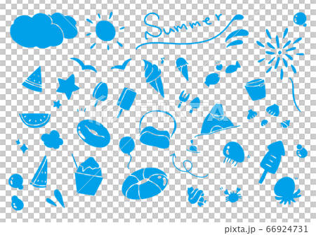 Hand drawn summer set Hand drawn summer set 66924731