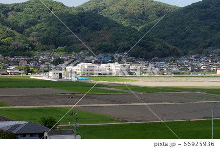 岡山市サウスビレッジ塔からの田園風景 岡山市サウスビレッジ塔からの田園風景 66925936