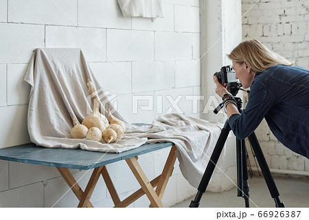 Taking creative photo of food in studio Taking creative photo of food in studio 66926387