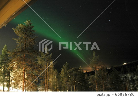 フィンランド、サーリセルカ、オーロラ フィンランド、サーリセルカ、オーロラ 66926736