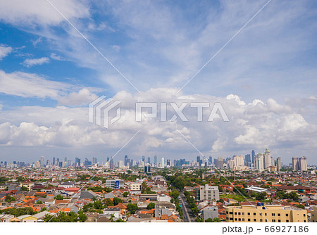 Panorama of the city of Jakarta - the capital of Indonesia. 66927186