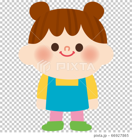 Illustration of a baby girl 66927865