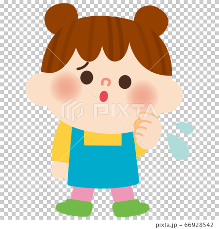 Illustration of a baby girl 66928542