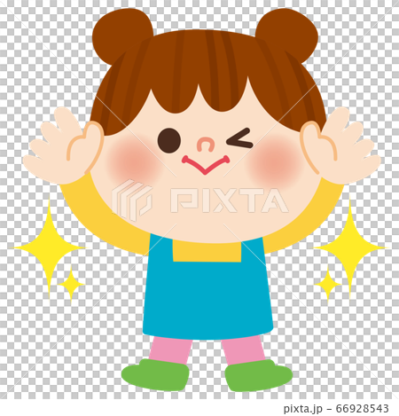 Illustration of a baby girl Illustration of a baby girl 66928543