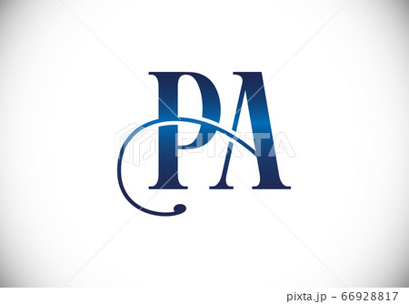 Initial Monogram Letter P A Logo Design Vector Template. P A Letter Logo Design 66928817