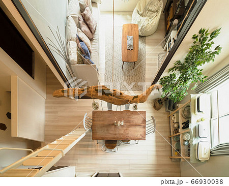 流木をインテリアに生かしたリビングダイニング 流木をインテリアに生かしたリビングダイニング 66930038