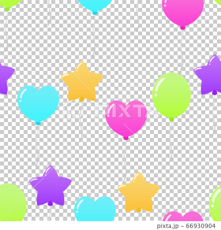 Balloons seamless pattern unique 3 - Stock Illustration [66930904] - PIXTA