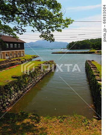 大村藩お船蔵跡(長崎県大村市:玖島城の船蔵) 大村藩お船蔵跡(長崎県大村市:玖島城の船蔵) 66933084