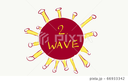 Concept of COVID-19 cornoavirus first and second wave infection 66933342