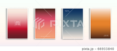 Minimal modern cover design. Dynamic colorful gradients. Future geometric patterns. Blue, pink, yellow, green, orange, purple placard poster template. 66933840