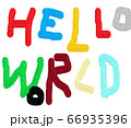 HELLO WORLD{素人風カラフル文字} 66935396