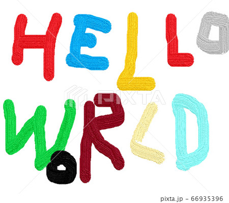 HELLO WORLD{素人風カラフル文字} HELLO WORLD{素人風カラフル文字} 66935396