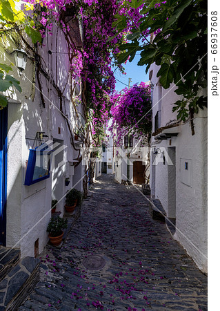 Detail of beautiful small town Cadaques in Costa 66937608
