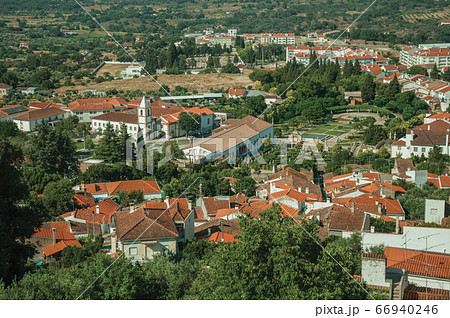 City landscape with old building roofs and church City landscape with old building roofs and church 66940246