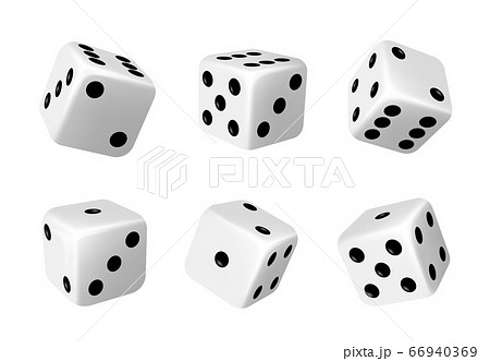 Casino dices, die for table games realistic vector 66940369