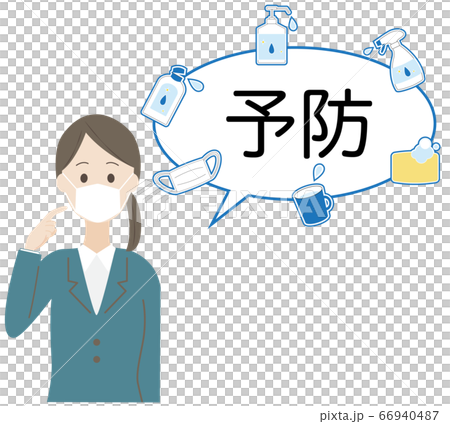 Mask wear suit woman balloon Mask wear suit woman balloon 66940487