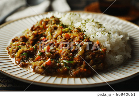 夏野菜のキーマカレー 66940661