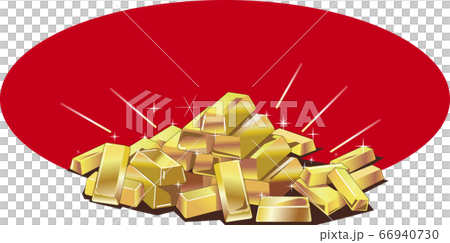 金塊のベクターイラストイメージ 金塊のベクターイラストイメージ 66940730