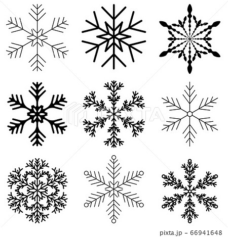 クリスマス 雪 結晶 アイコン クリスマス 雪 結晶 アイコン 66941648