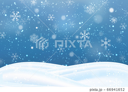 クリスマス 雪 風景 背景のイラスト素材