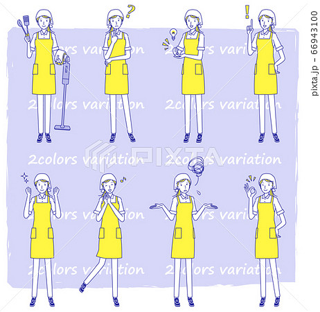 若い女性の家事代行　バリエーションセット 66943100