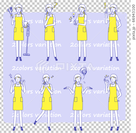若い女性の家事代行　バリエーションセット 66943100