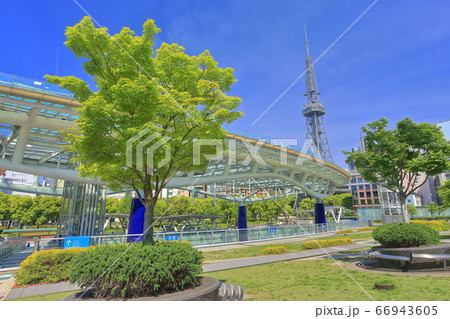【愛知県】 名古屋テレビ塔と水の宇宙船【愛知県】 名古屋テレビ塔と水の宇宙船 66943605