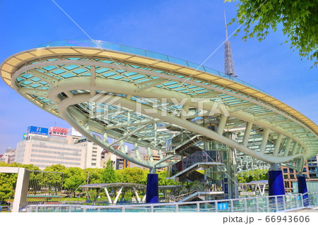 【愛知県】 名古屋テレビ塔と水の宇宙船 【愛知県】 名古屋テレビ塔と水の宇宙船 66943606