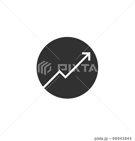 Stylish Arrow icon. Arrow pointing up Stock vector illustration isolated on white background 66943843