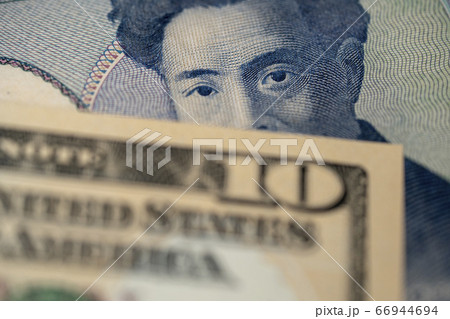 10ドル札から覗く野口英世 10ドル札から覗く野口英世 66944694