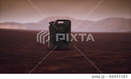 old rusty fuel canister in the desert old rusty fuel canister in the desert 66945383