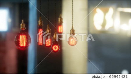 old retro vintage incandescent light bulb old retro vintage incandescent light bulb 66945421