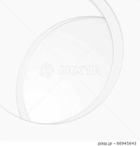 抽象的な背景-幾何学模様-楕円-レイヤードスタイル-白 66945643