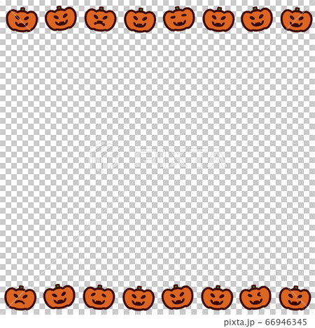 Halloween pumpkin frame up and down 66946345