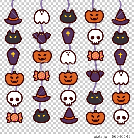 Cute Vertical Line Material For Halloween Stock Illustration