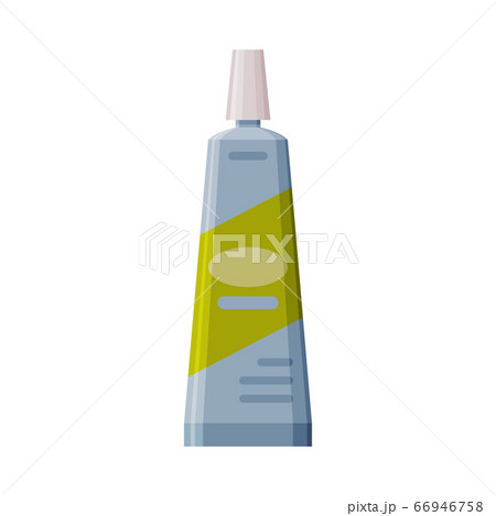 Plastic Tube, Cosmetic, Toothpaste Packaging, Flat Style Vector Illustration on White Background Plastic Tube, Cosmetic, Toothpaste Packaging, Flat Style Vector Illustration on White Background 66946758