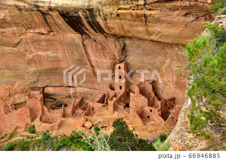 断崖絶壁に栄えて消えた岩窟住宅群メサ・ヴェルデ国立公園 断崖絶壁に栄えて消えた岩窟住宅群メサ・ヴェルデ国立公園 66946885