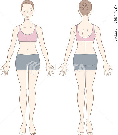 女性　美容　全身　ウェア 66947037