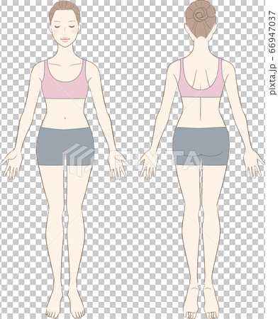 女性　美容　全身　ウェア 66947037