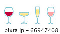 お酒イラスト　ワイン・シャンパン 66947408
