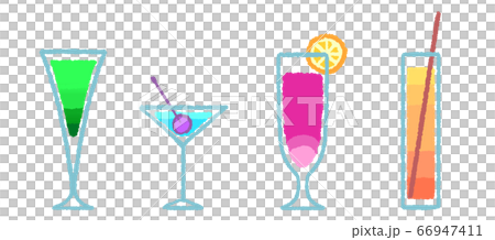 Sake illustration cocktail 66947411