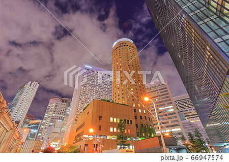 【大阪府】 梅田高層ビル夜景 【大阪府】 梅田高層ビル夜景 66947574