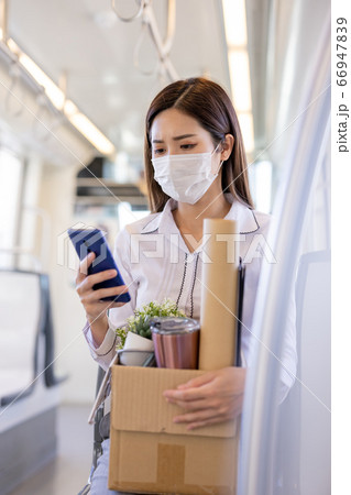 Asian woman being fired Asian woman being fired 66947839