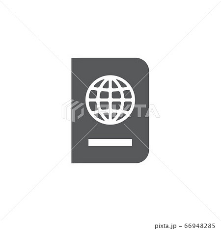 Passport icon on white background 66948285