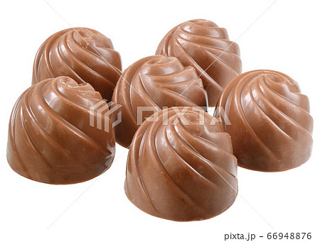 Chocolate sweetmeats close up isolated 66948876