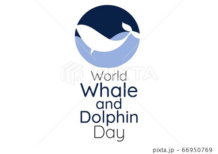 World Whale and Dolphin Day. Holiday concept. Template for background, banner, card, poster with World Whale and Dolphin Day. Holiday concept. Template for background, banner, card, poster with 66950769
